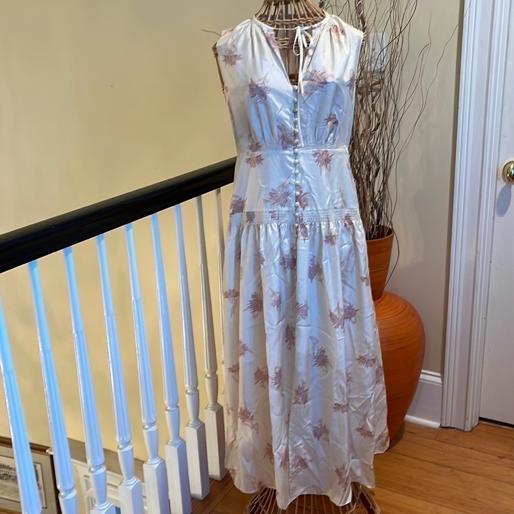 Rebecca Taylor 100% Silk Dress Cream Color